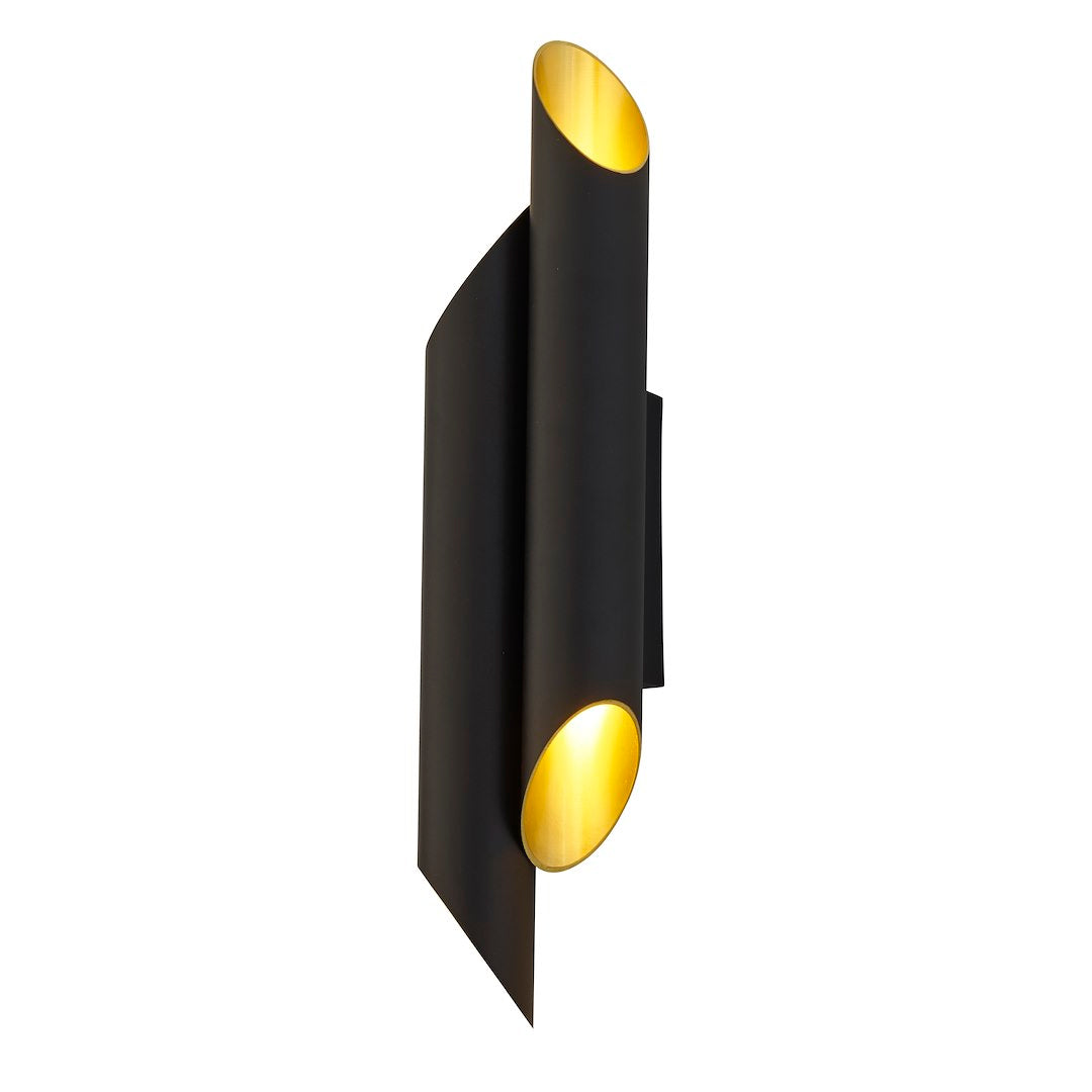 Wandleuchte LIBRA Schwarz & Gold (4x E14) - Milagro