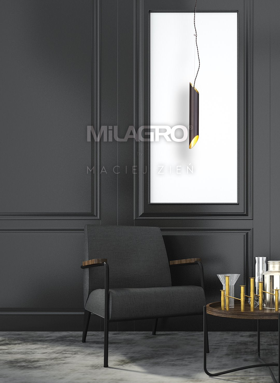 Pendelleuchte LIBRA Messing & Gold (1x E14) - Milagro