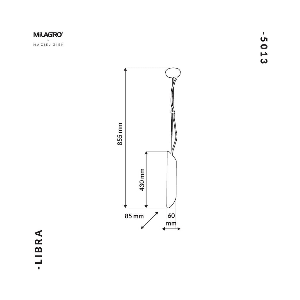 Pendelleuchte LIBRA Messing & Gold (1x E14) - Milagro