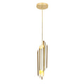 Pendelleuchte LIBRA Messing, Schwarz & Gold (6x E14) - Milagro