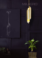 Pendelleuchte LIBRA Messing, Schwarz & Gold (6x E14) - Milagro