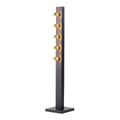 Stehleuchte PHOENIX Schwarz & Gold – Stahl (5x E14) - Milagro