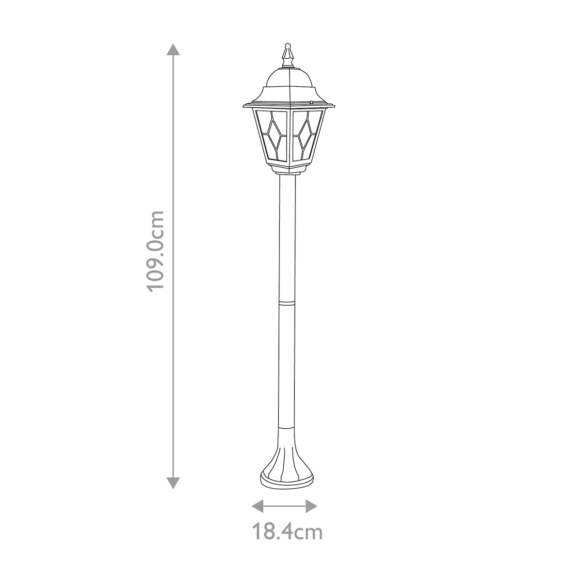 Außen-Stehleuchte Norfolk (schwarz) 1x - Elstead Lighting