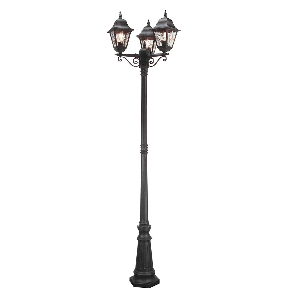 Außen-Stehleuchte Norfolk (schwarz) 3x - Elstead Lighting