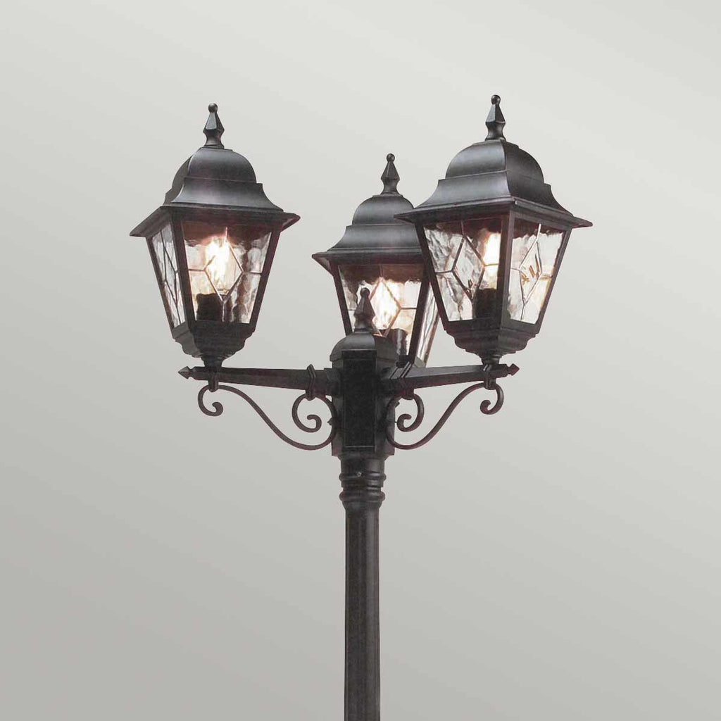 Außen-Stehleuchte Norfolk (schwarz) 3x - Elstead Lighting