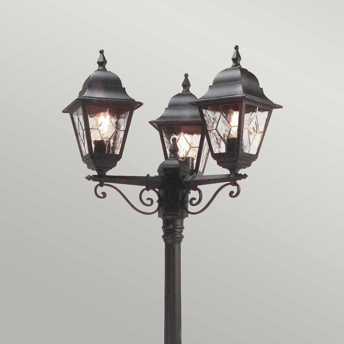 Außen-Stehleuchte Norfolk (schwarz) 3x - Elstead Lighting