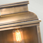 Außen-Wandleuchte Old Bailey (messingfarben) 1x - Elstead Lighting