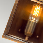 Außen-Wandleuchte Old Bailey (messingfarben) 1x - Elstead Lighting