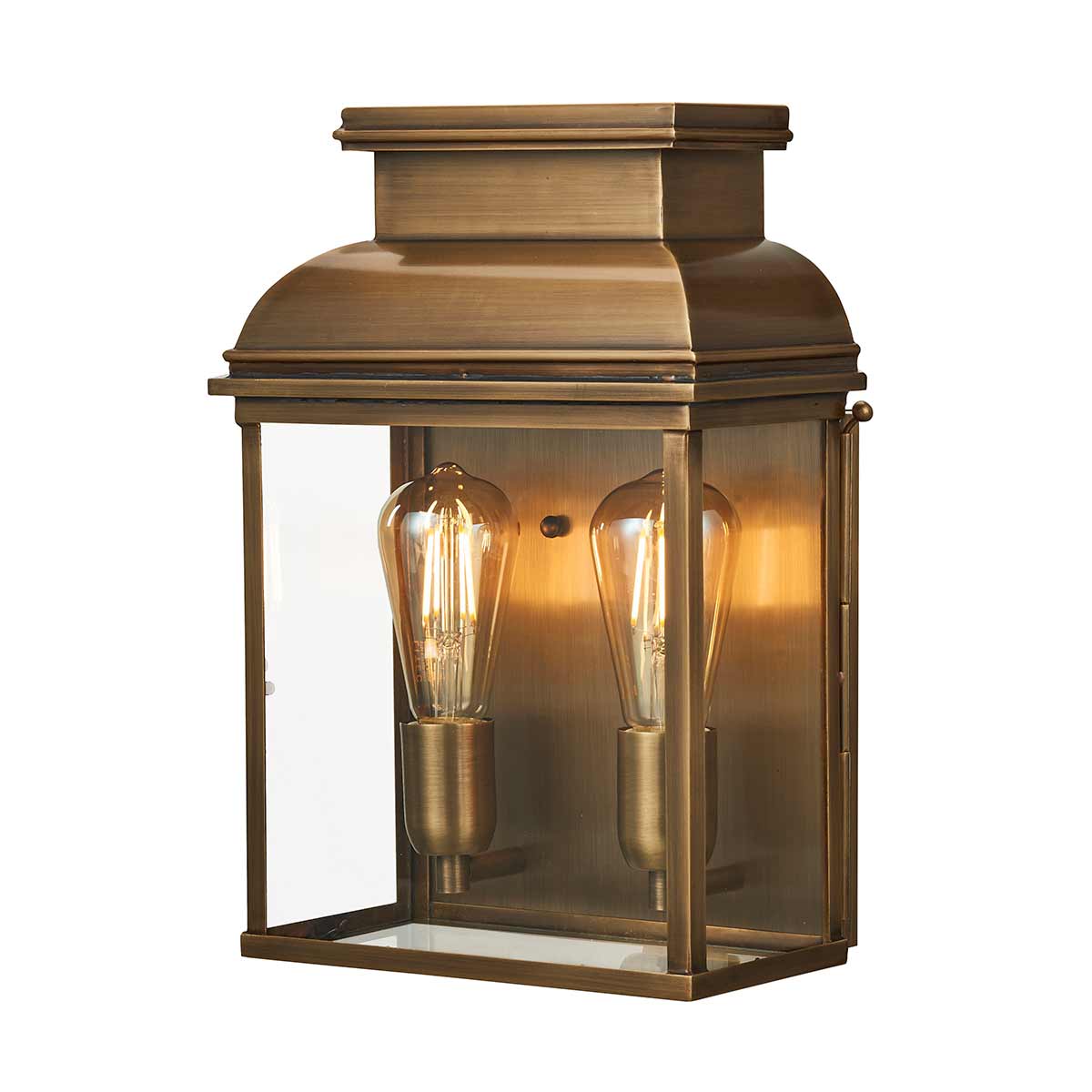Außen-Wandleuchte Old Bailey (messingfarben) 2x - Elstead Lighting