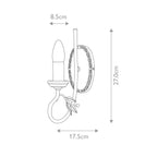 Wandleuchte Olivia (schwarz) 1x - Elstead Lighting