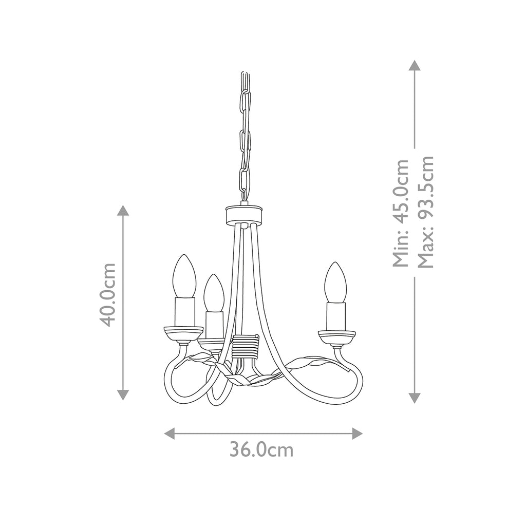 Pendelleuchte Olivia (schwarz) 3x - Elstead Lighting