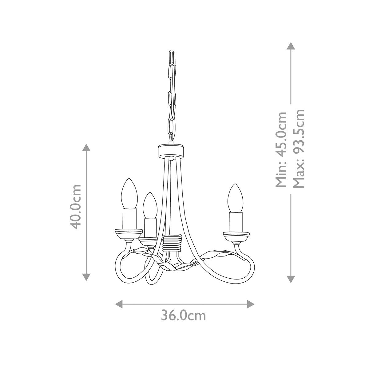 Pendelleuchte Olivia (schwarz) 3x - Elstead Lighting