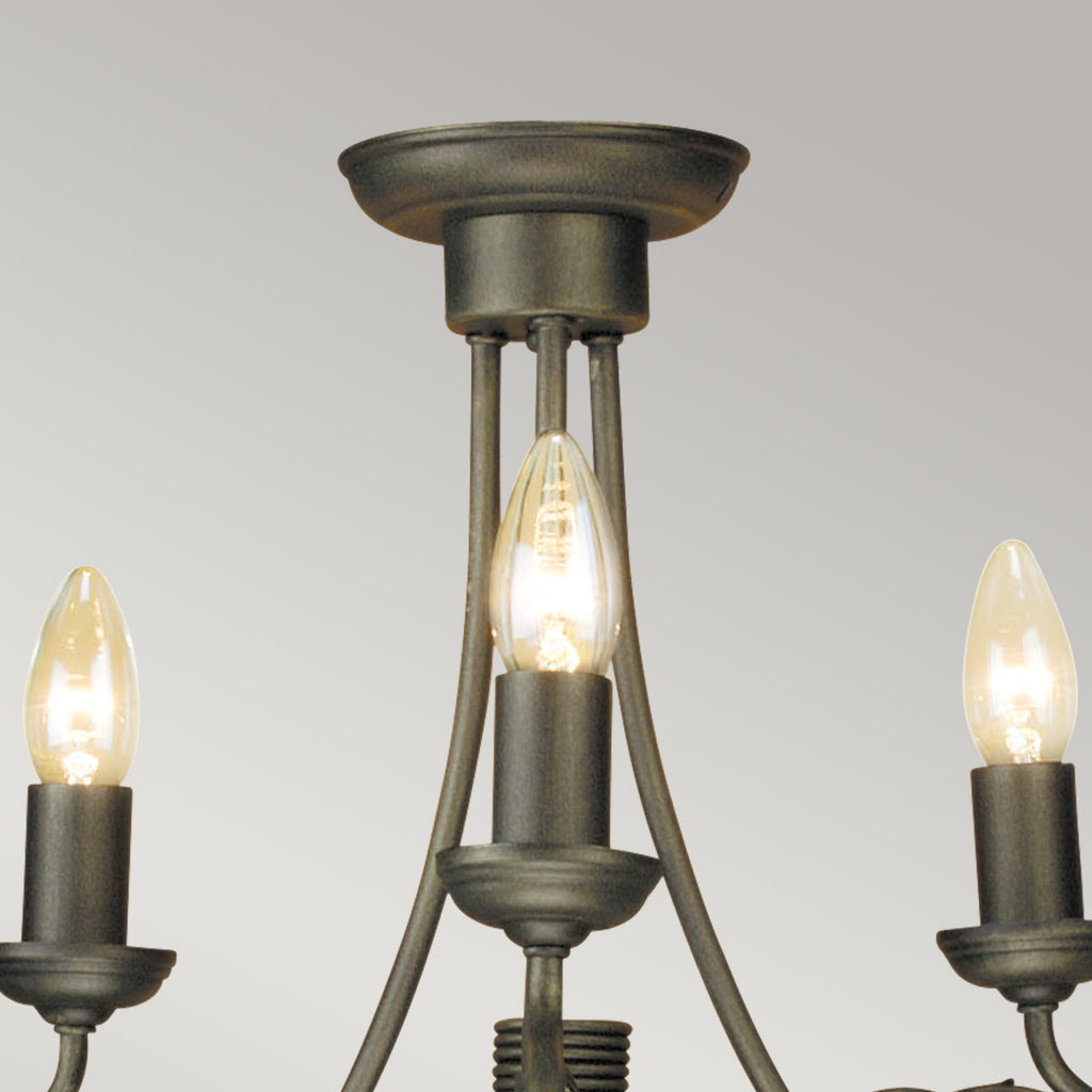 Pendelleuchte Olivia (schwarz) 3x - Elstead Lighting