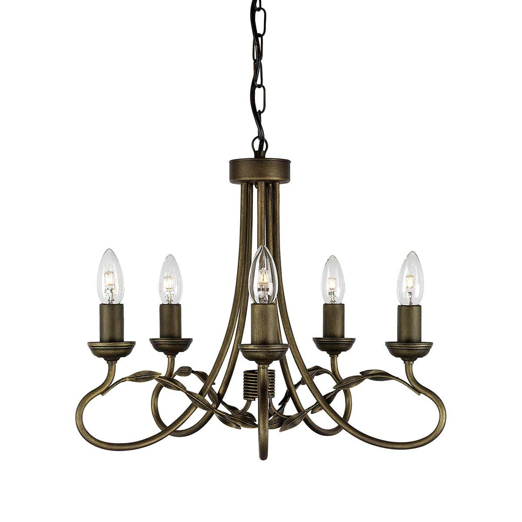 Pendelleuchte Olivia (schwarz) 5x - Elstead Lighting