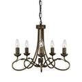 Pendelleuchte Olivia (schwarz) 5x - Elstead Lighting