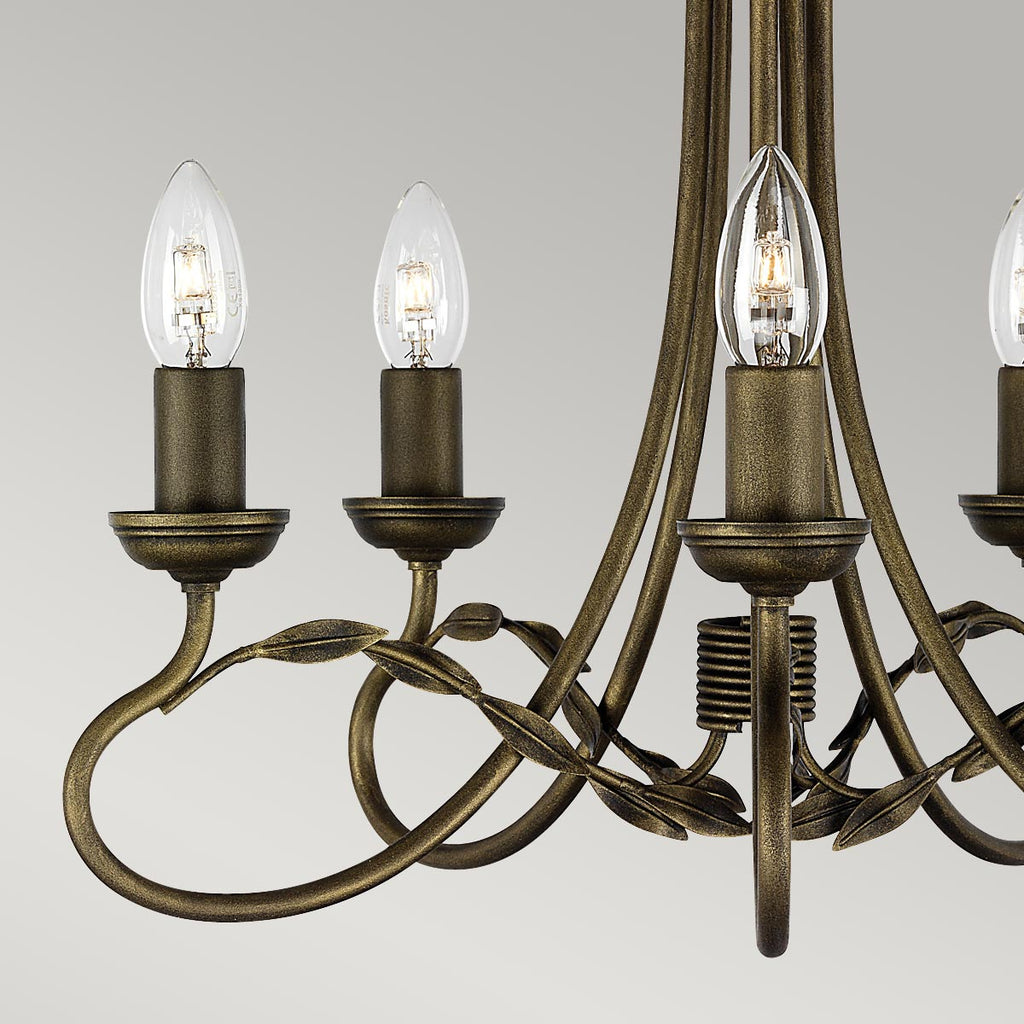 Pendelleuchte Olivia (schwarz) 5x - Elstead Lighting