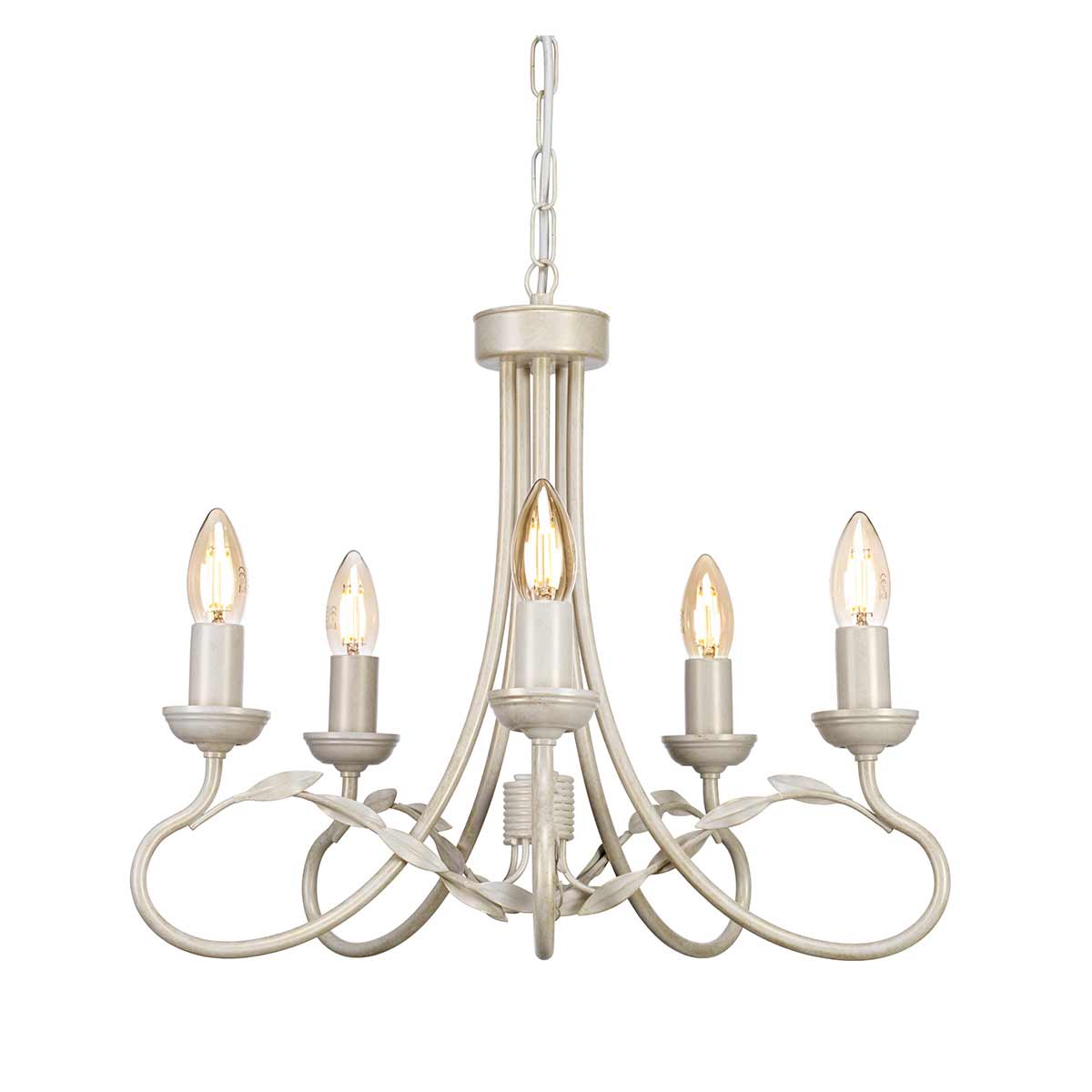 Pendelleuchte Olivia (goldfarben) 5x - Elstead Lighting