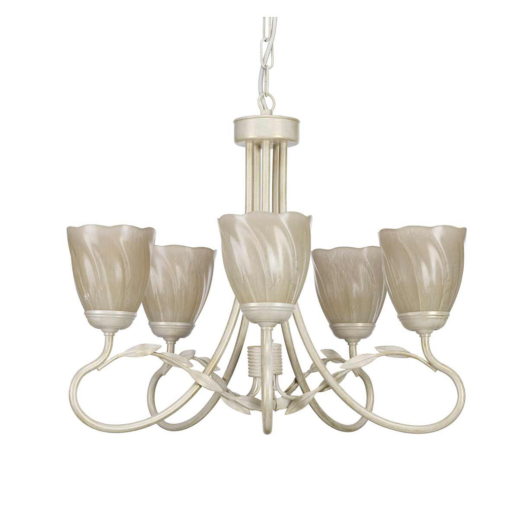Pendelleuchte Olivia (goldfarben) 5x - Elstead Lighting