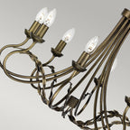 Pendelleuchte Olivia (schwarz) 8x - Elstead Lighting
