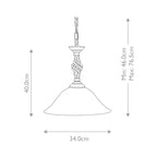 Pendelleuchte Pembroke (schwarz) 1x - Elstead Lighting