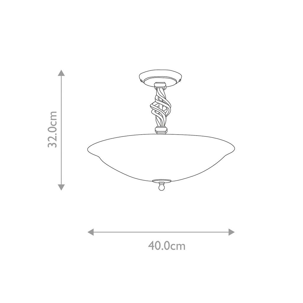 Deckenleuchte Pembroke (schwarz) 3x - Elstead Lighting