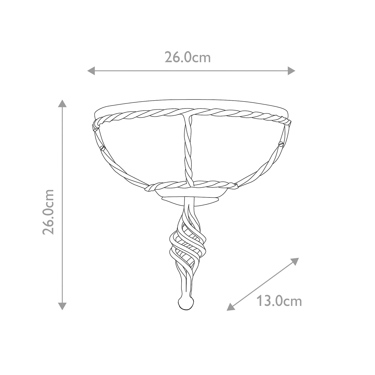 Wandleuchte Pembroke (bronzefarben) 1x - Elstead Lighting