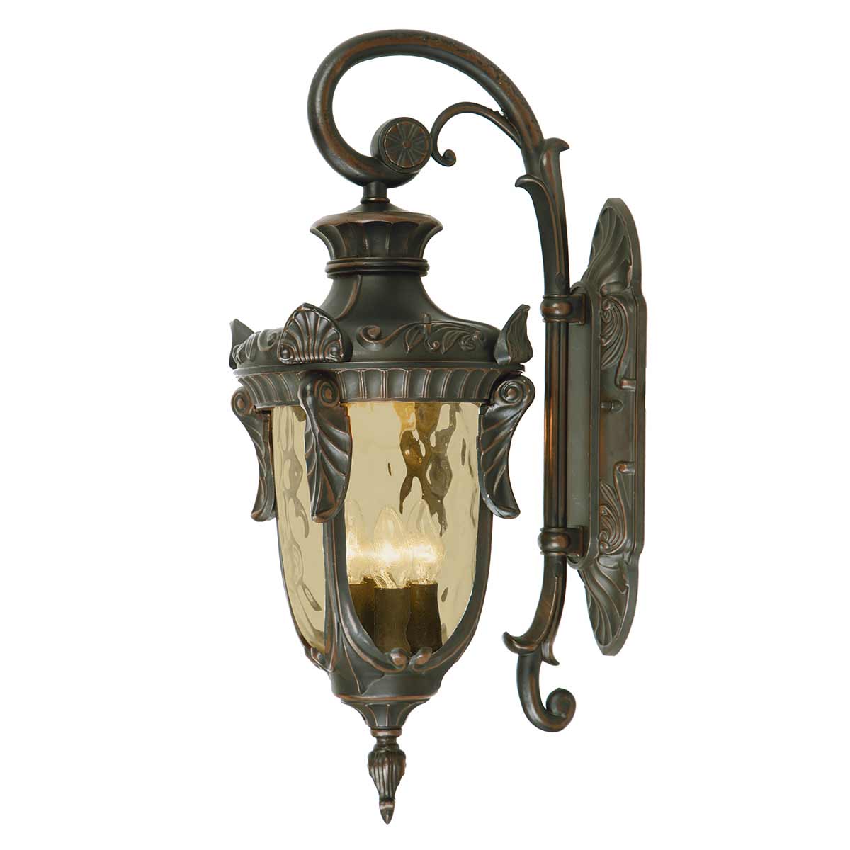 Außen-Wandleuchte Philadelphia (bronzefarben) 3x - Elstead Lighting