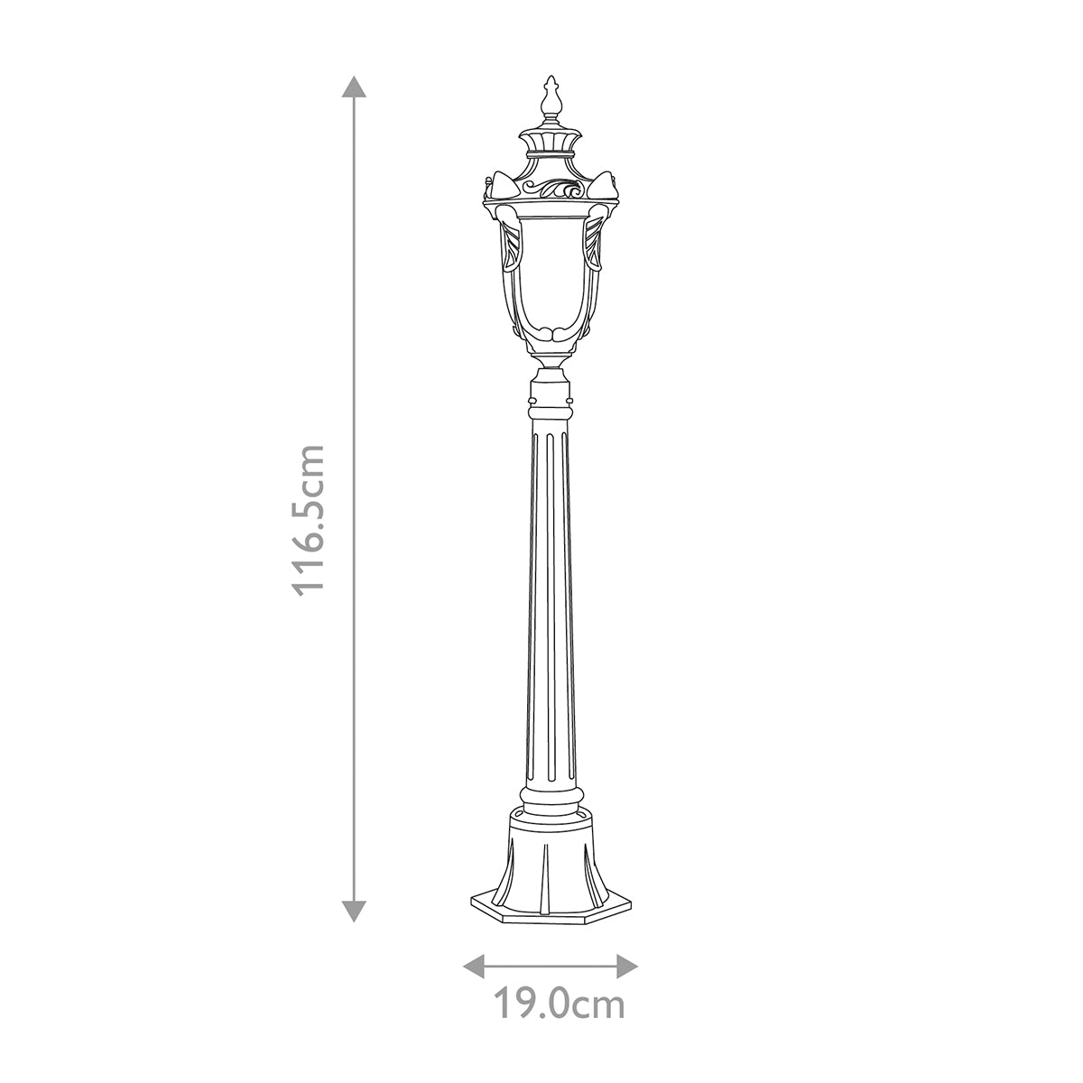 Außen-Stehleuchte Philadelphia (bronzefarben) 1x - Elstead Lighting