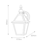 Außen-Wandleuchte Polruan (schwarz) 1x - Elstead Lighting