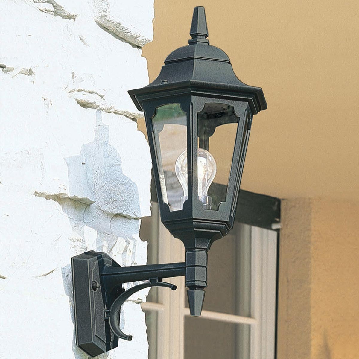 Außen-Wandleuchte Parish (schwarz) 1x - Elstead Lighting