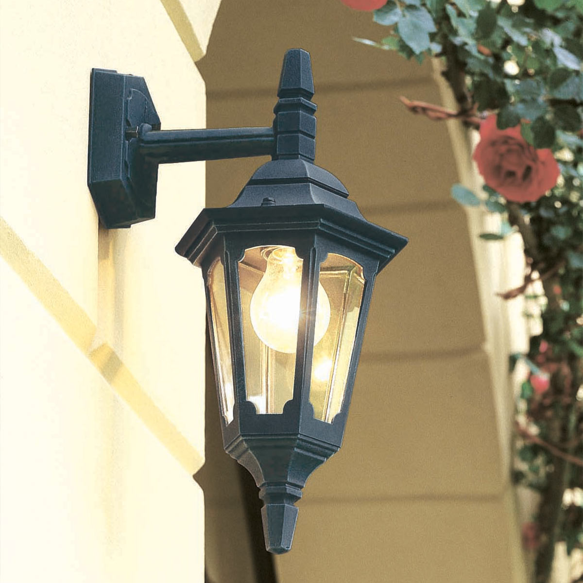 Außen-Wandleuchte Parish Mini (schwarz) 1x - Elstead Lighting
