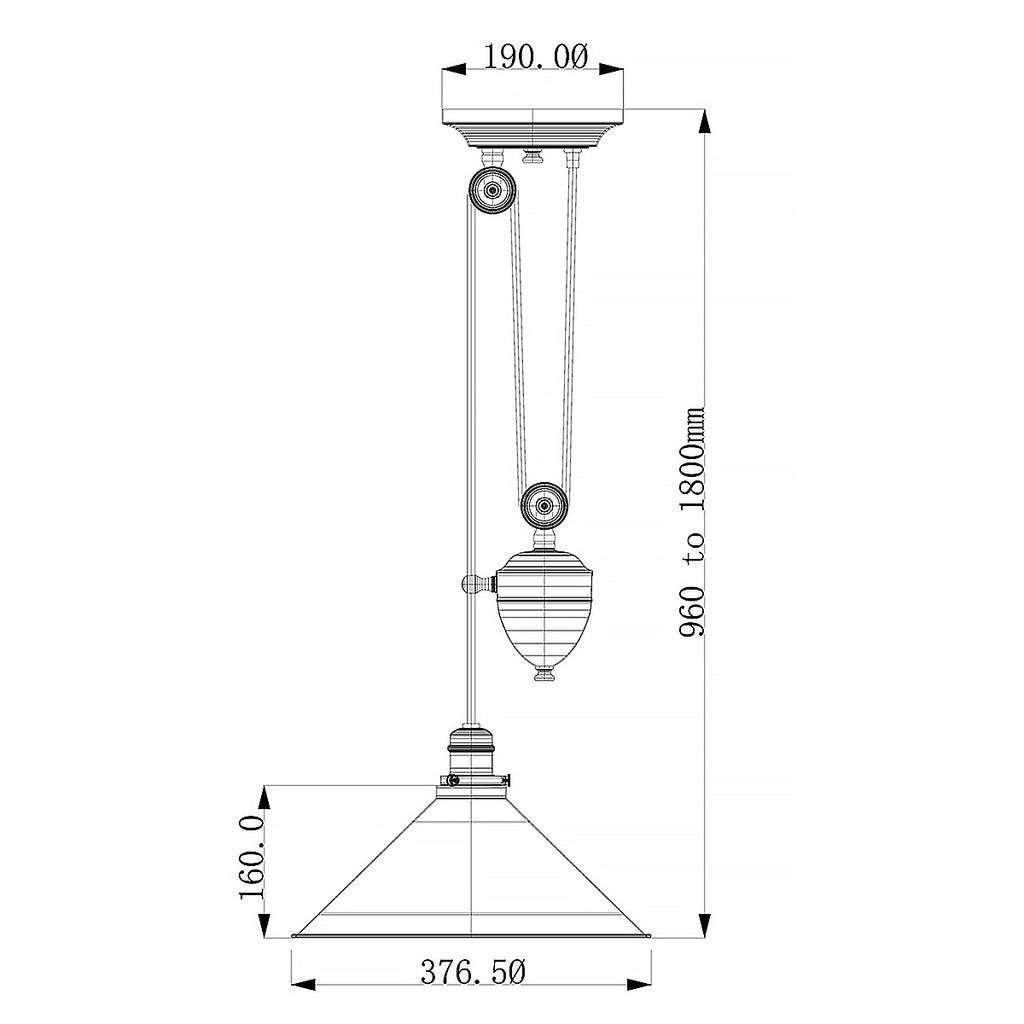 Pendelleuchte Provence (Nickel) 1x - Elstead Lighting