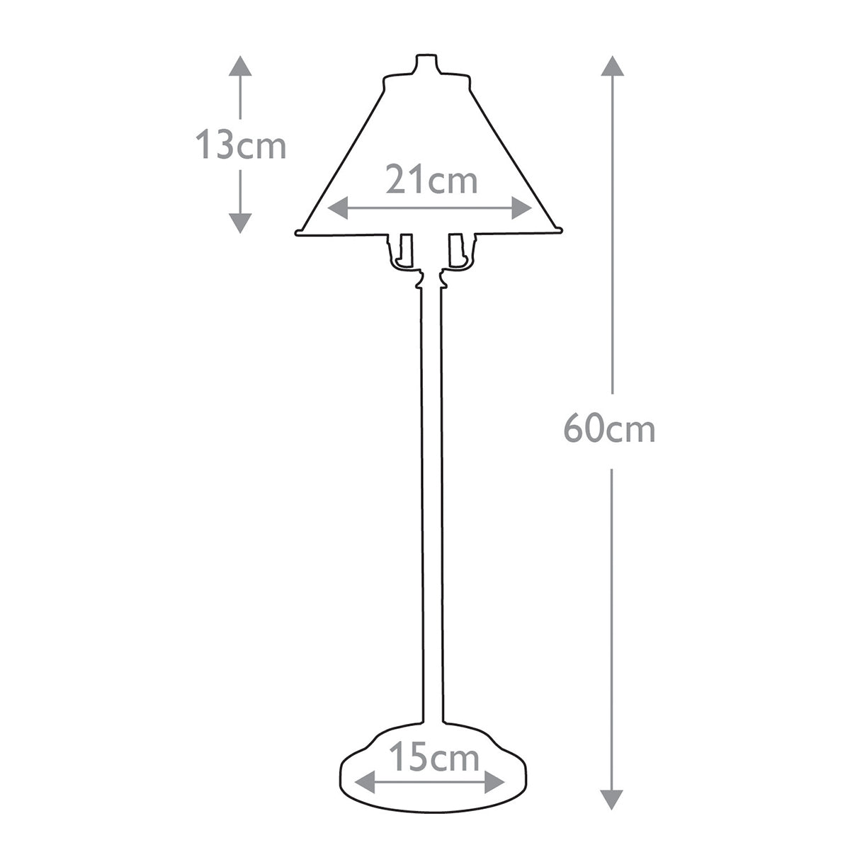 Tischleuchte Provence (bronzefarben) 1x - Elstead Lighting