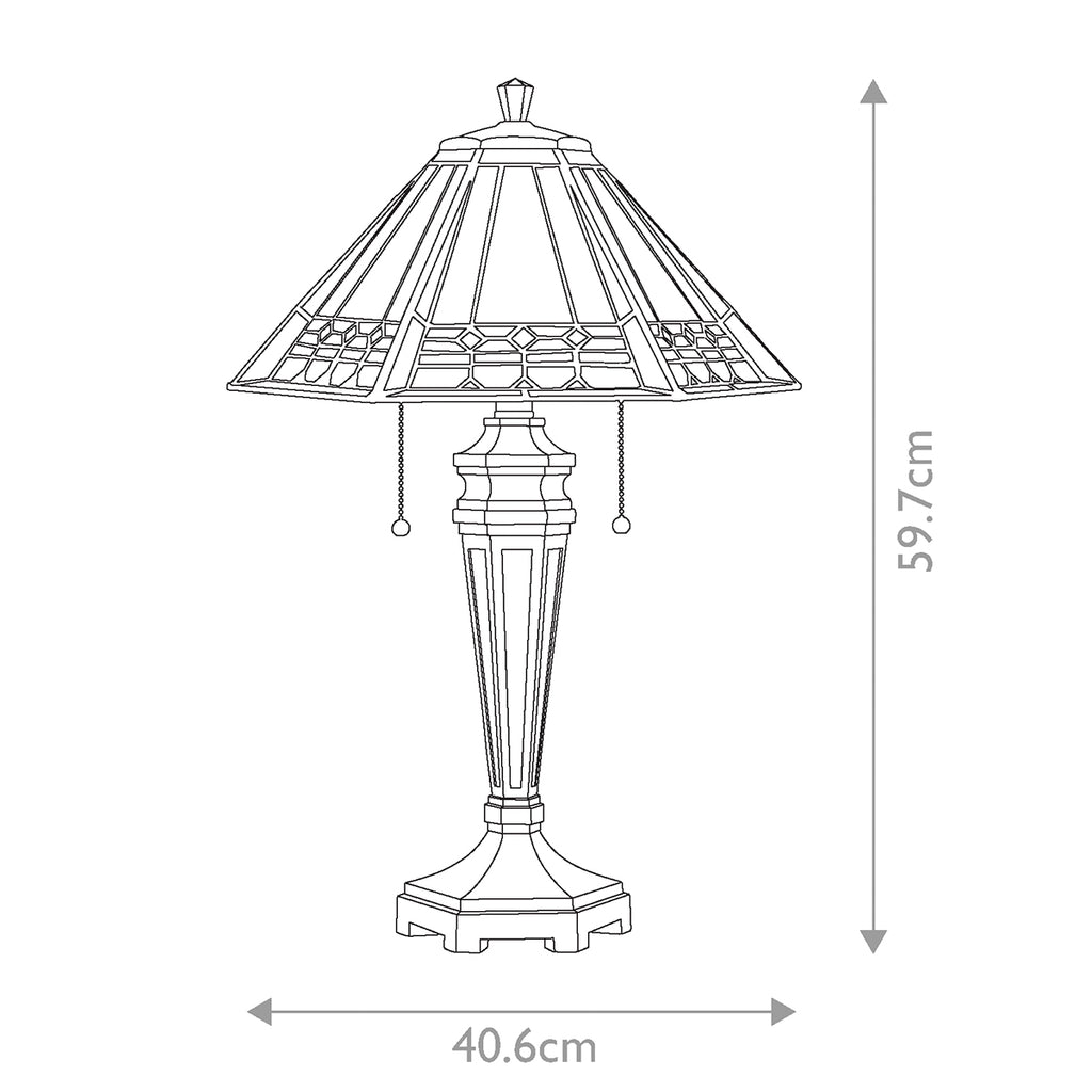 Tischleuchte Arden (bronzefarben) 2x - Elstead Lighting