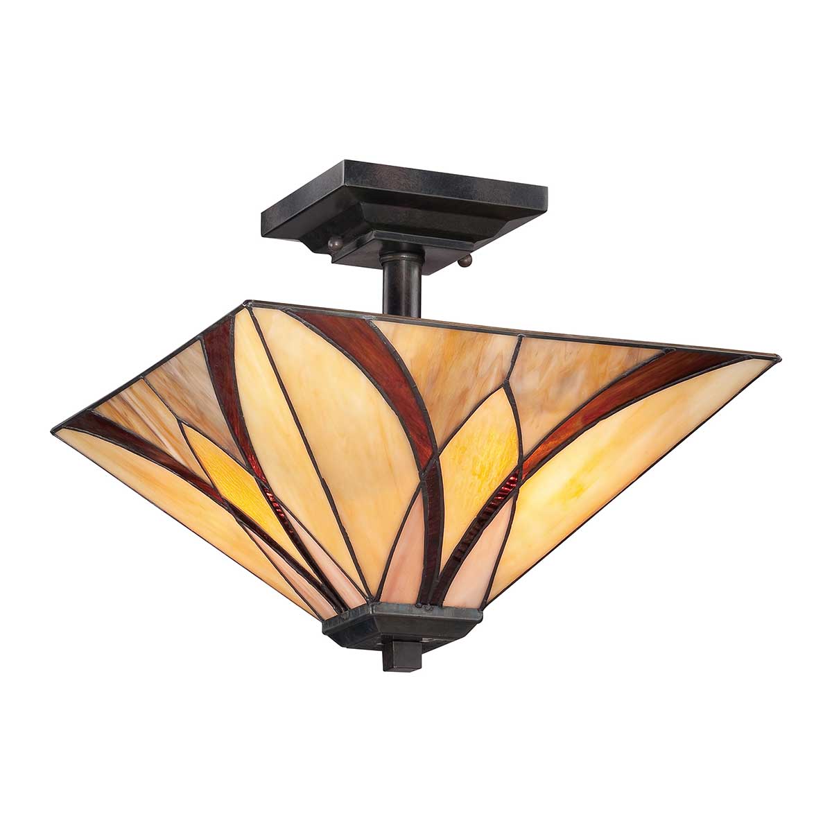 Deckenleuchte Asheville (bronzefarben) 2x - Elstead Lighting
