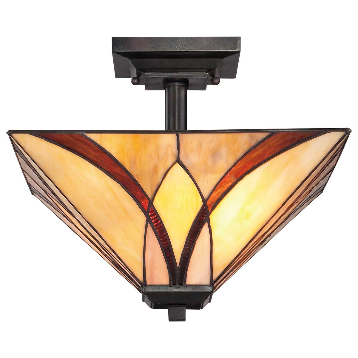 Deckenleuchte Asheville (bronzefarben) 2x - Elstead Lighting