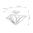 Deckenleuchte Asheville (bronzefarben) 2x - Elstead Lighting