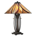 Tischleuchte Asheville (bronzefarben) 2x - Elstead Lighting