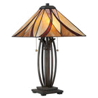 Tischleuchte Asheville (bronzefarben) 2x - Elstead Lighting