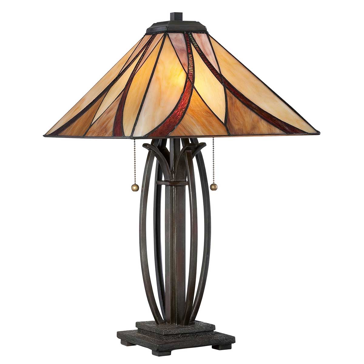 Tischleuchte Asheville (bronzefarben) 2x - Elstead Lighting