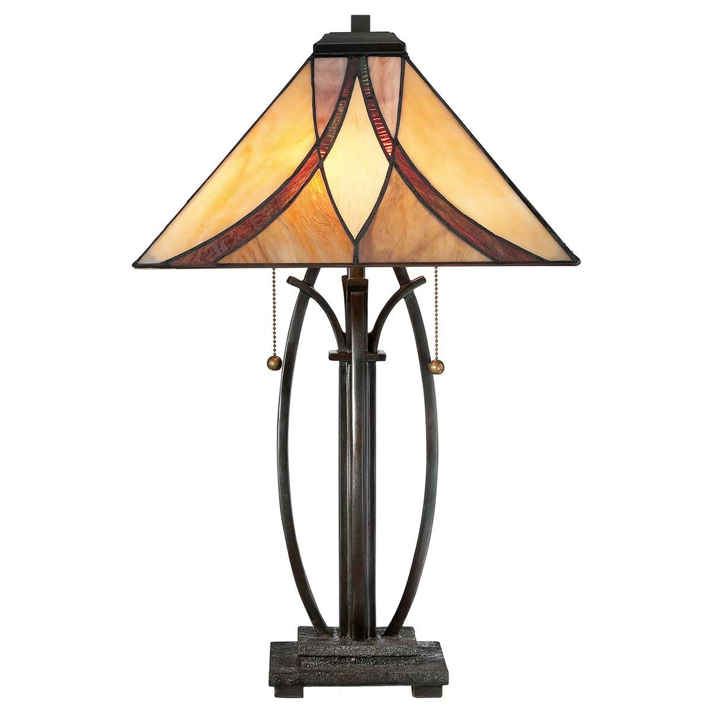 Tischleuchte Asheville (bronzefarben) 2x - Elstead Lighting