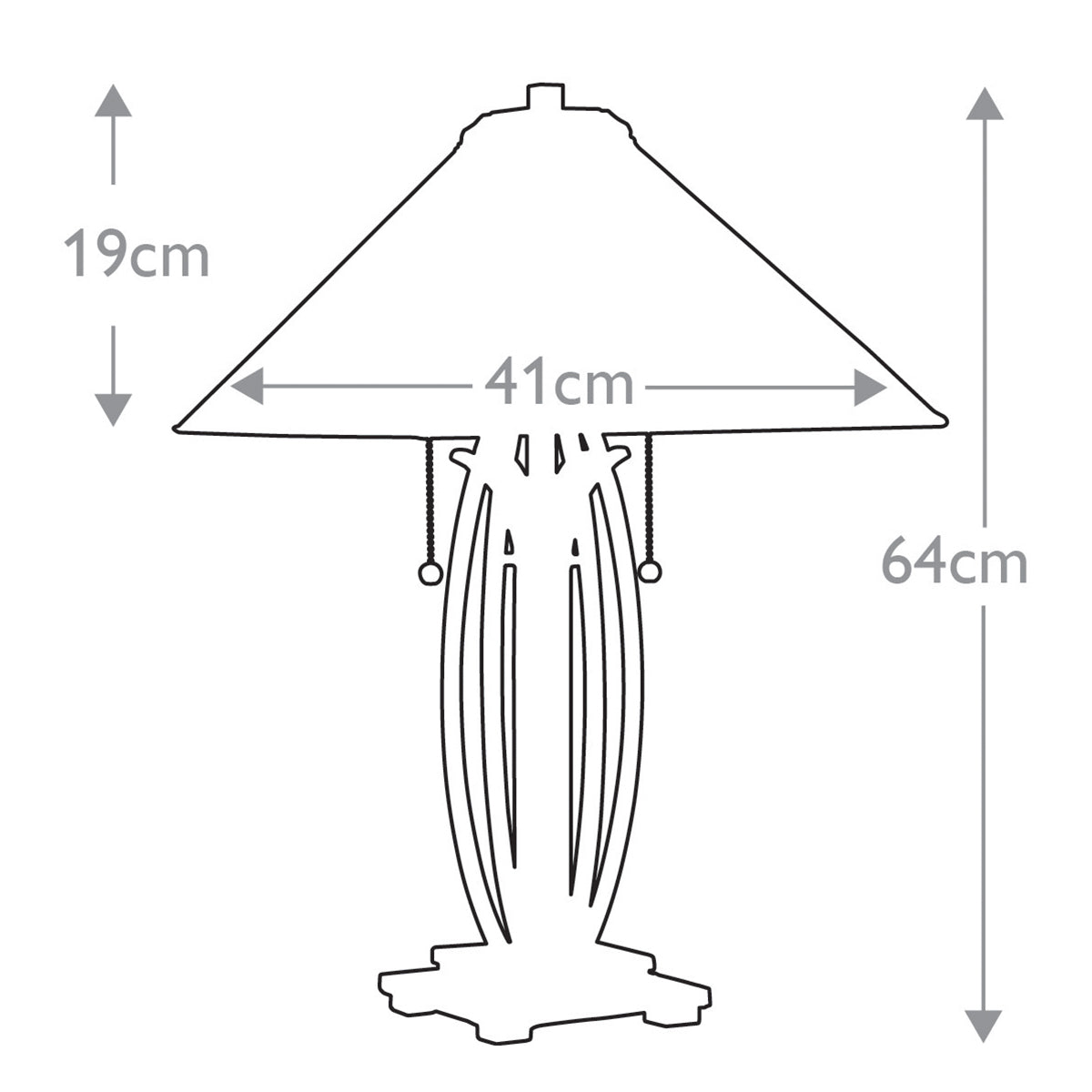 Tischleuchte Asheville (bronzefarben) 2x - Elstead Lighting