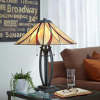 Tischleuchte Asheville (bronzefarben) 2x - Elstead Lighting
