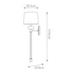 Wandleuchte Barbour (schwarz) 1x - Elstead Lighting