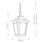 Außen-Pendelleuchte Bedford (schwarz) 1x - Elstead Lighting