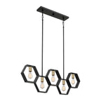 Pendelleuchte Bismarck (schwarz) 5x - Elstead Lighting
