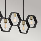 Pendelleuchte Bismarck (schwarz) 5x - Elstead Lighting