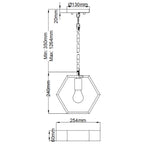 Pendelleuchte Bismarck (schwarz) 1x - Elstead Lighting