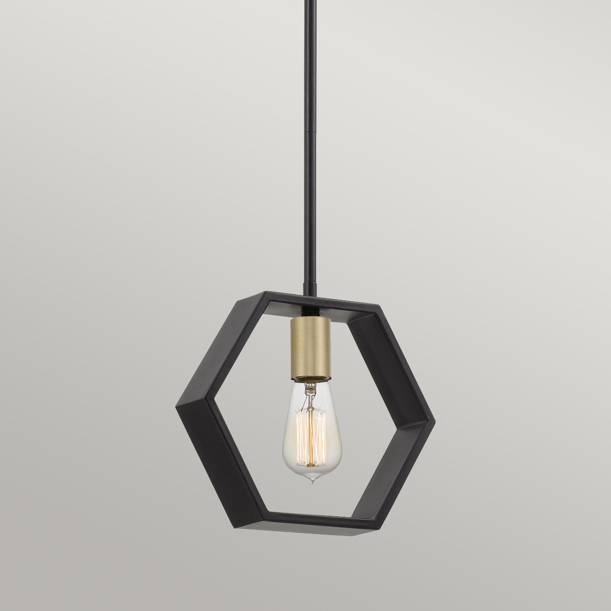 Pendelleuchte Bismarck (schwarz) 1x - Elstead Lighting