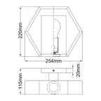 Wandleuchte Bismarck (grau) 1x - Elstead Lighting